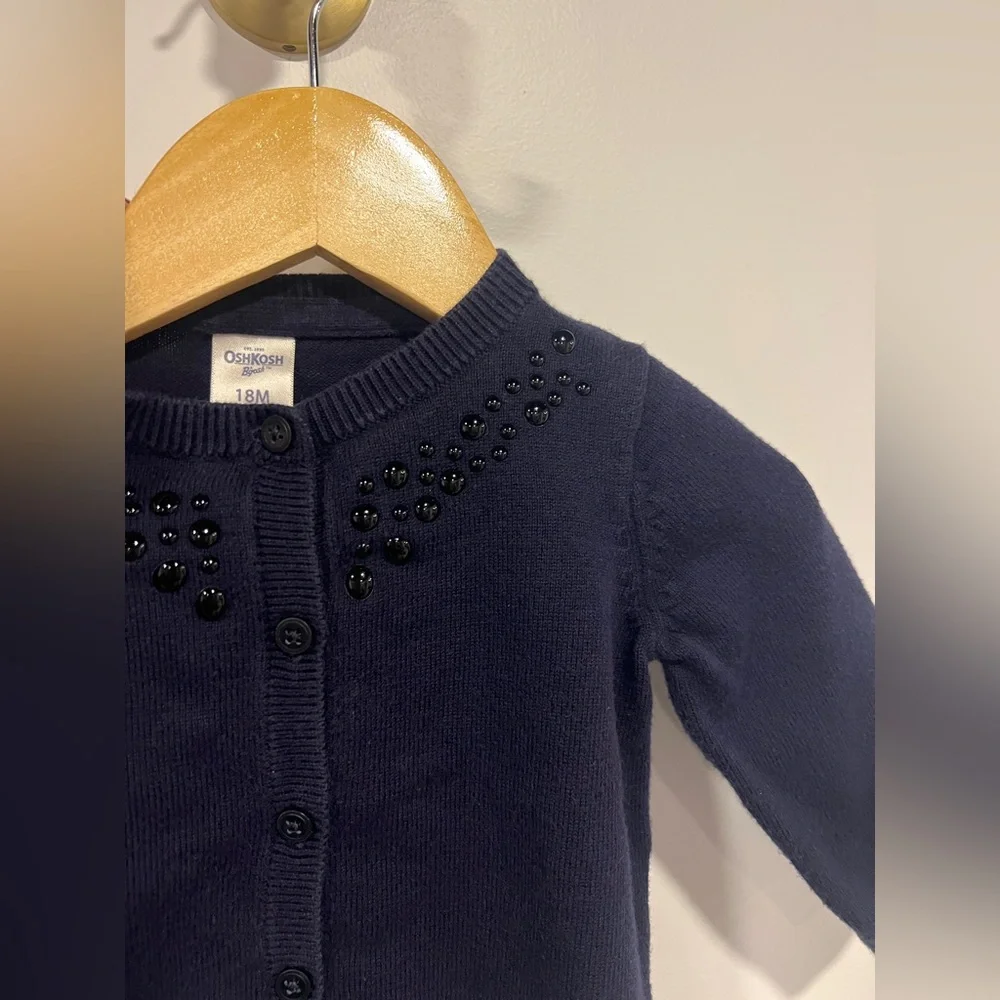 OshKosh B'gosh Embellished Navy Cardigan
